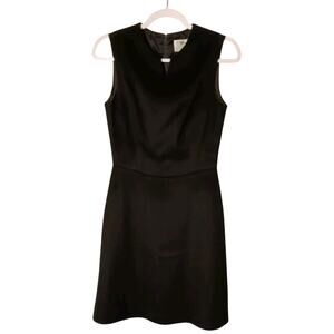 Tocca Womens Black Sheath 100% Wool Size 6 Fully Lined Sleeveless